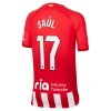 Oficiální Fotbalový Dres Atlético Madrid Saul 17 Domácí 2023-24 pro Děti